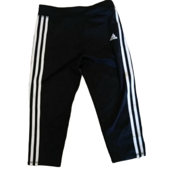 Adidas leggings cropped large 12/14 - Picture 1 of 7
